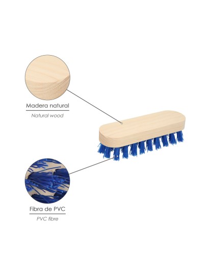 Cepillo Raices De Mano Fibra de PVC 4x9