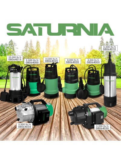 Bomba Aguas Limpias Superficie 800 W. 3.200 lts/hora, Profundidad 8 Mts, Elevación 40 mts. Presion Max: 4,0 Bares