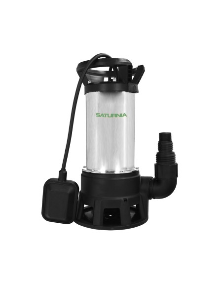 Bomba Aguas Sucias Sumergible Inoxidable 1.300 W. 25.000 lts/hora, Profundidad 7 Mts, Elevación 11 mts. Particulas max. Ø 38 mm.
