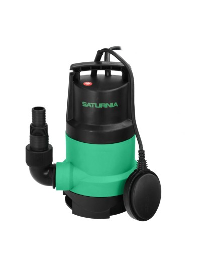 Bomba Aguas Sucias Sumergible 450 W. 8.000 lts/hora, Profundidad 5  Mts, Elevación 5,5 mts. Particulas max. Ø 30 mm.