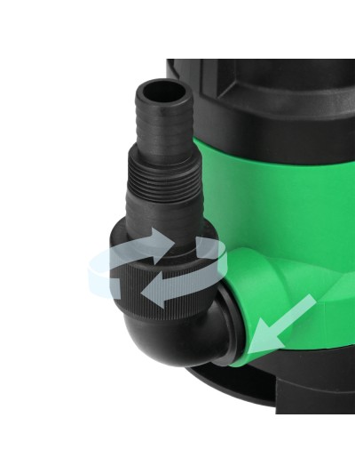 Bomba Aguas Sucias Sumergible 450 W. 8.000 lts/hora, Profundidad 5  Mts, Elevación 5,5 mts. Particulas max. Ø 30 mm.