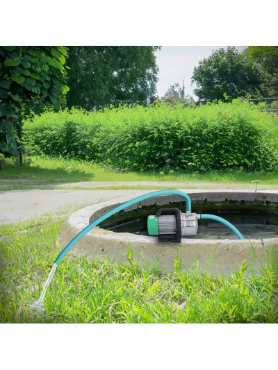 Bomba Aguas Limpias Superficie Acero Inoxidable 1.300 W. 5.000 lts/hora, Profundidad 8 Mts Elevación 50 mts. Presion Max: 5 Bar
