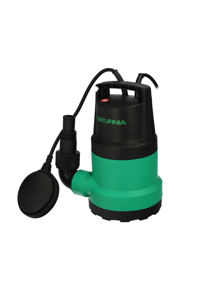 Bomba Aguas Limpias Sumergible 450W. 8.000 lts/hora, Profundidad 5 Mts, Elevación 5,5 mts.