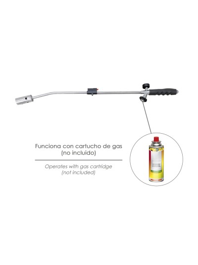 Soplete Quemar Hierba Con Encendido Piezoelectrico Funcionamiento Con Cartucho Gas