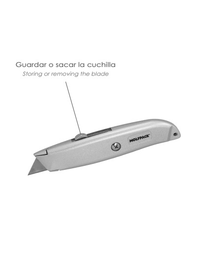 Cutter Hoja Trapezoidal Retráctil Acero Sk5