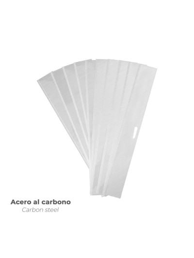 Hoja Recambio Rascador Mango Metalico 10 Cm (Estuche De 10 Piezas)