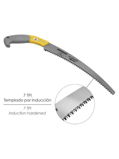 Serrucho Podar Curvo Mango TPR JD-330 Mm