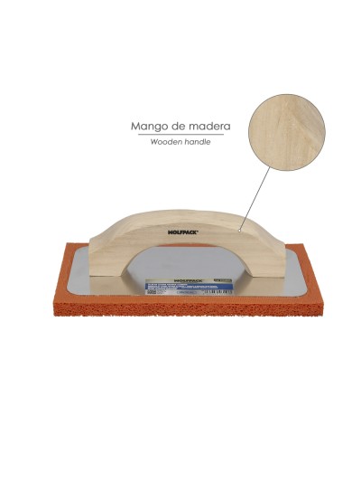 Talocha Espuma Naranja / Aluminio 14x21cm.