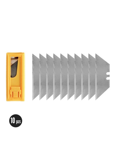 Hoja Cuchillo Recta (Dispensador de 10 hojas)