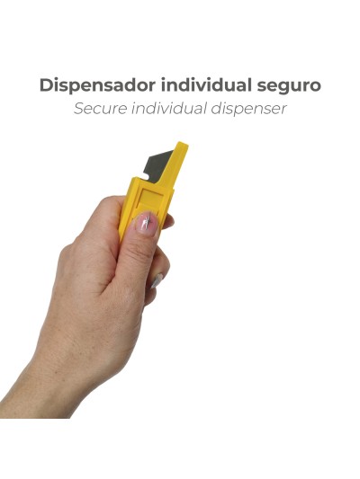 Hoja Cuchillo Recta (Dispensador de 10 hojas)