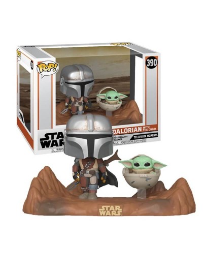 Funko pop star wars the mandalorian the mandalorian & baby yoda