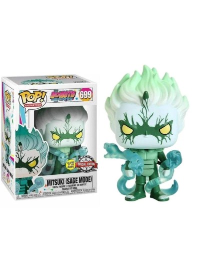 Funko pop animacion boruto mitsuki sage mode brillo en la oscuridad glow in the dark exclusivo dynos 46079