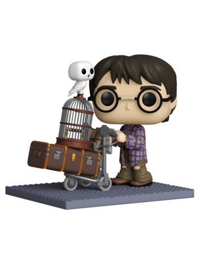 Funko pop deluxe harry potter harry empujando el carro con hedwig 57360