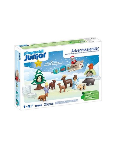 Playmobil junior: calendario de adviento navidad en la nieve