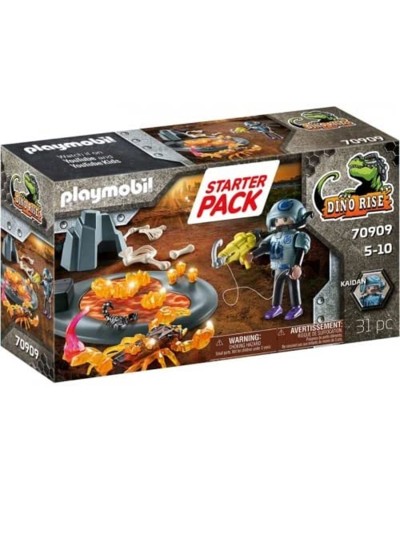 Playmobil starter pack lucha contra el escorpion de fuego