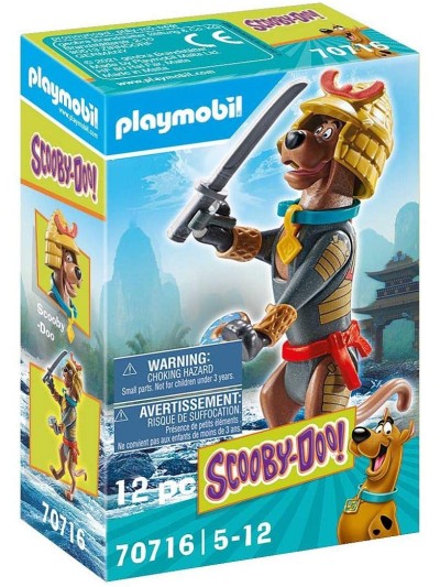 Playmobil scooby - doo! figura coleccionable samurai