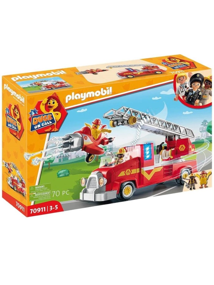 Playmobil duck on call camion de bomberos Playmobil duck on call camion de bomberos