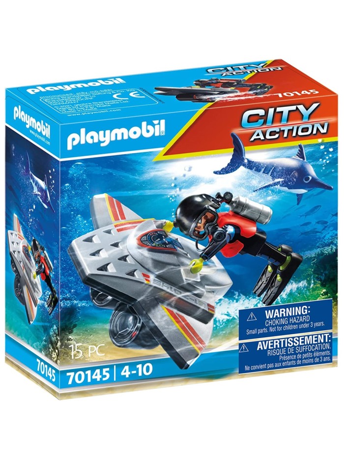 Playmobil maritimo : scooter de buceo en operaciones de rescate Playmobil maritimo : scooter de buceo en operaciones de rescate