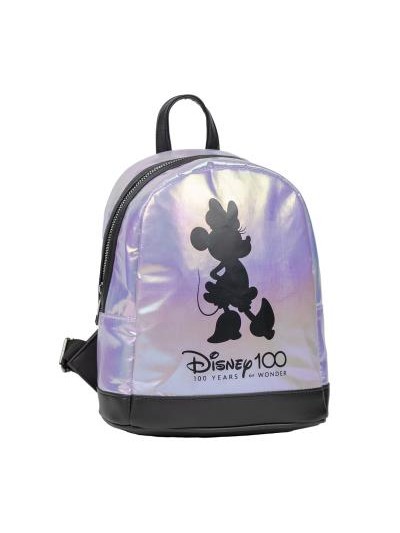 Mochila casual moda iridiscente disney 100
