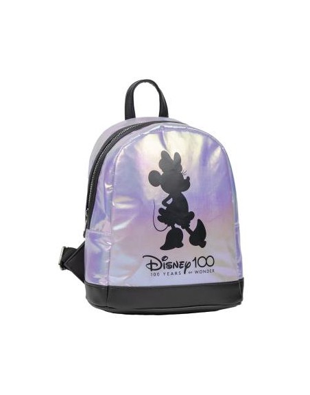 Mochila casual moda iridiscente disney 100