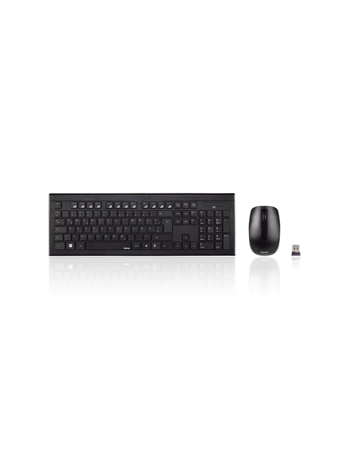 Teclado + raton hama cortino inalambrico negro Teclado + raton hama cortino inalambrico negro