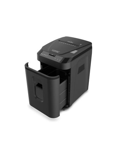 Destructora de documentos q-connect capacidad corte 180 h auto / 10 h manual destruye grapas clips y tarjetas