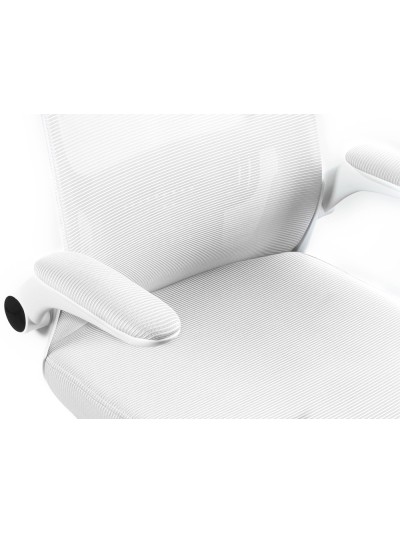 Silla q-connect oficina alba malla base metalica alt max 1110 anc 610 prof 580 ruedas premium color blanco