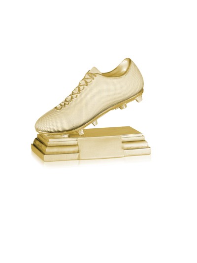 25/26 RESINA   BOTA FUTBOL ORO 17 x 19 CM