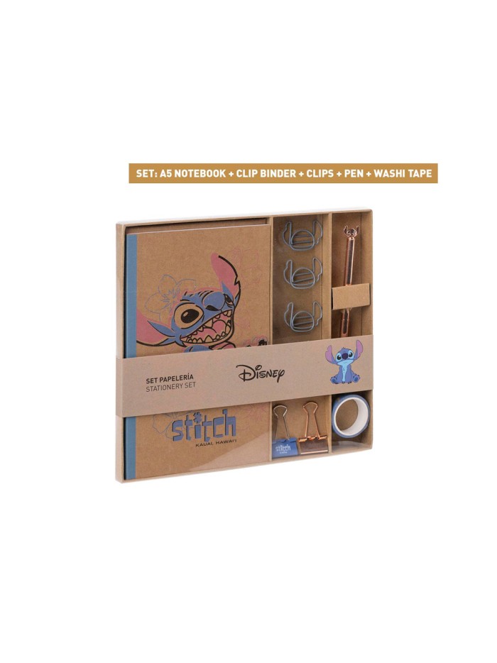 Set de papeleria stitch ukelele