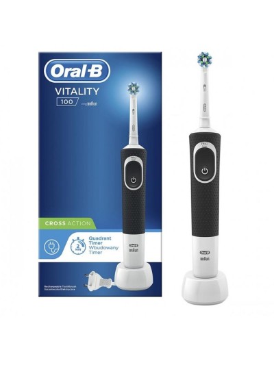 Cepillo dental electrico braun oral b vitality 100 crossaction negro