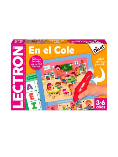 Juego diset didactico lectron en el cole