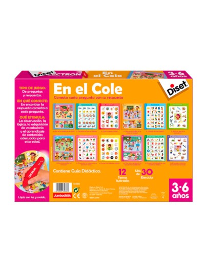 Juego diset didactico lectron en el cole