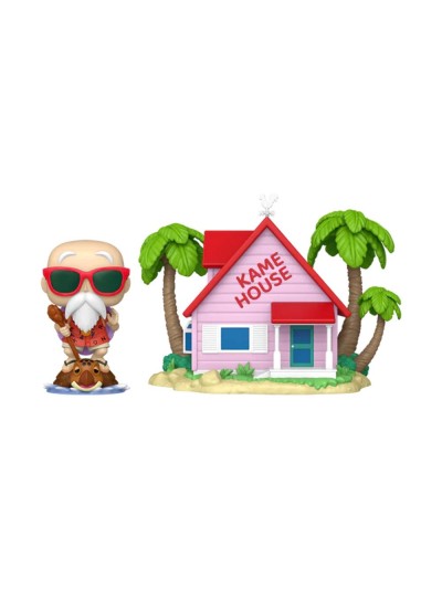 Funko pop town dragon ball master roshi at kame house