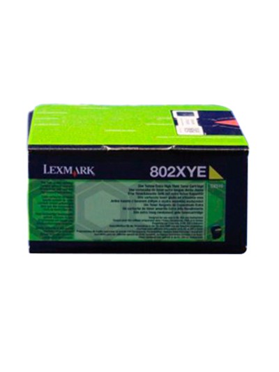 Toner laser lexmark 80c2xye amarillo 4000 paginas