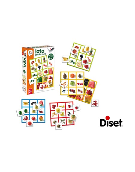 Juego diset educativo loto photo fruits