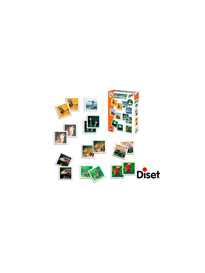 Juego diset didactico memo photo animals Juego diset didactico memo photo animals