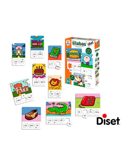 Juego diset didactico las silabas