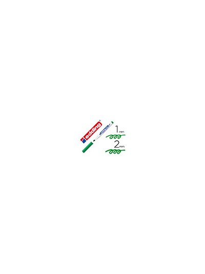 Rotulador edding para pizarra blanca 661 color verde punta redonda 1-2 mm