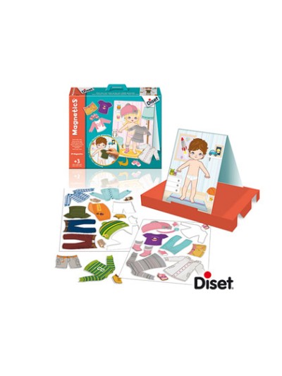 Juego diset didactico magnetico vestir niño-niña