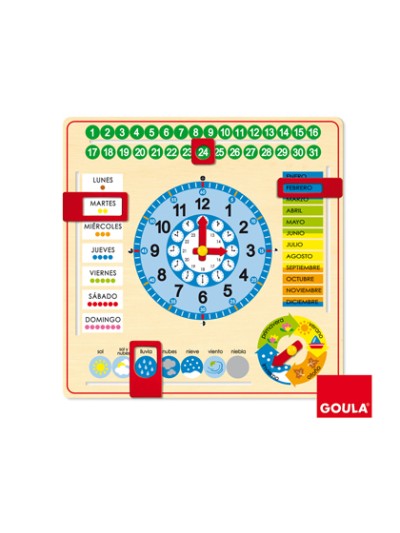 Reloj calendario diset castellano