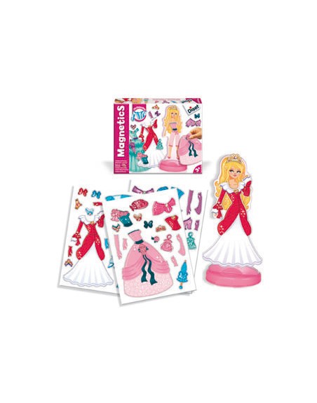 Juego diset magnetico vestidos de princesas