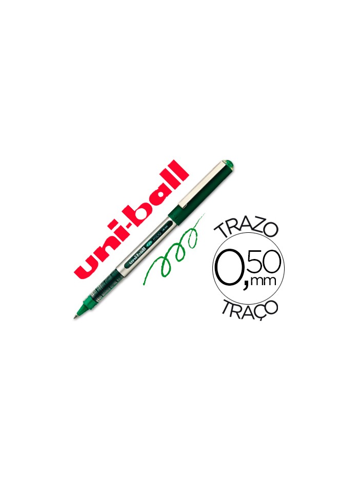 Rotulador uni-ball roller ub-150 micro eye verde 0,5 mm unidad