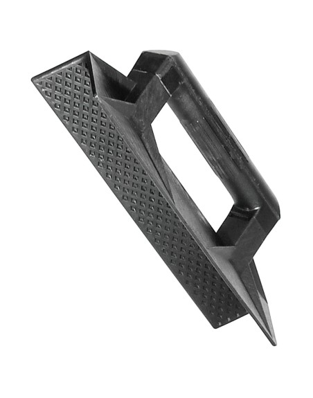 Talocha plástico para esquina mango redondo 36 cm. negra