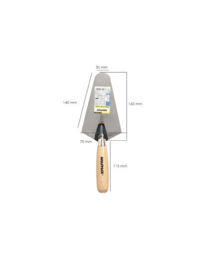 Paleta Wolfpack Plus Mango Madera 348    160 mm.