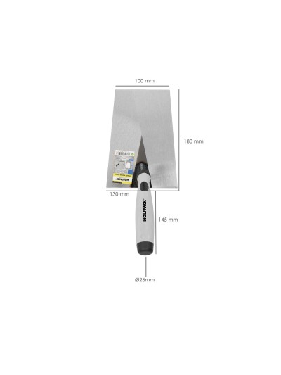 Paleta Wolfpack Plus Mango de Goma 341-b/180 mm.