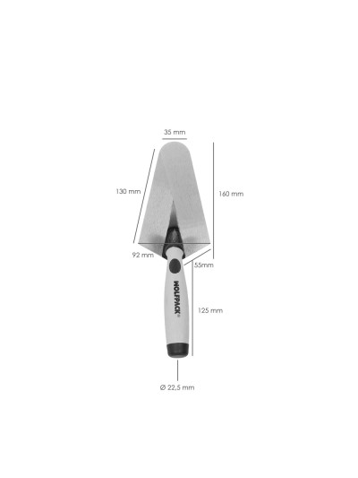 Paleta Wolfpack Plus Mango de Goma 348  160mm.