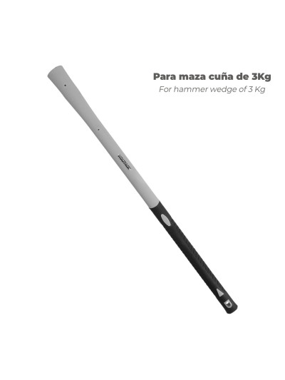 Mango Fibra Vidrio Maza Cuña 3 Kg 54x34 mm. Oval Conico