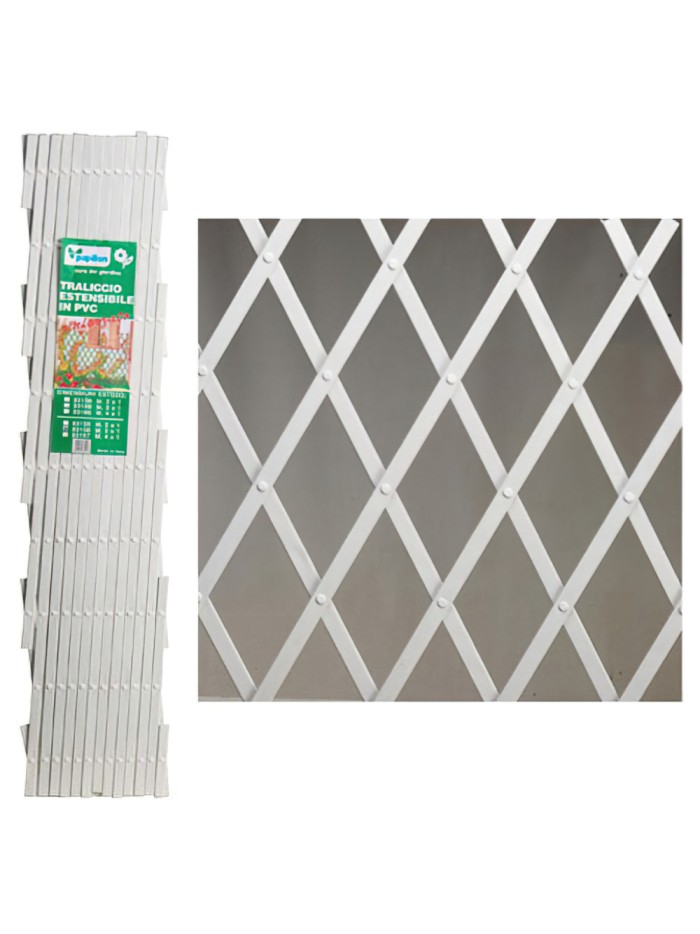 Celosia Pvc Blanca Extensible 2x1 metros.