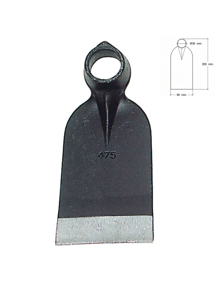 Azada Forjada Sin Mango 207/  475 Gramos