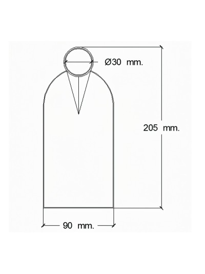 Azada Forjada Sin Mango 207/  475 Gramos